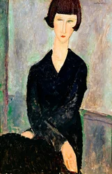 Woman in Black Dress